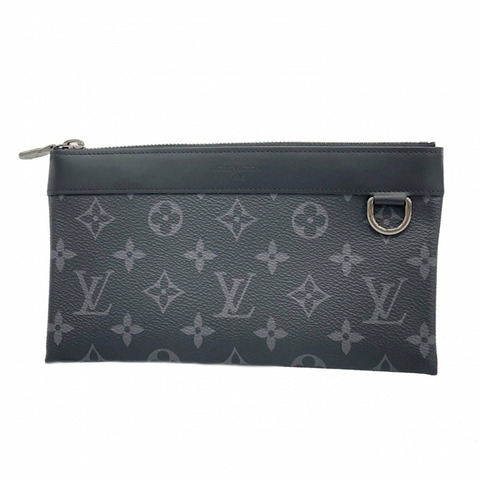 路易威登 Monogram Eclipse Pochette Discovery PM M44323 黑色 男士手袋