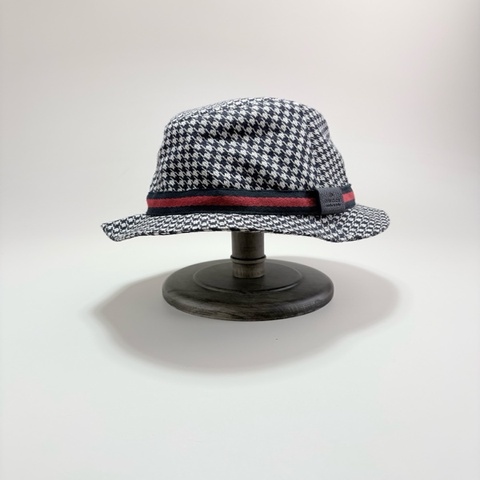 GUCCI古馳千鳥格羊毛漁夫帽
