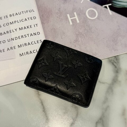 LV Multiple 黑壓紋皮夾