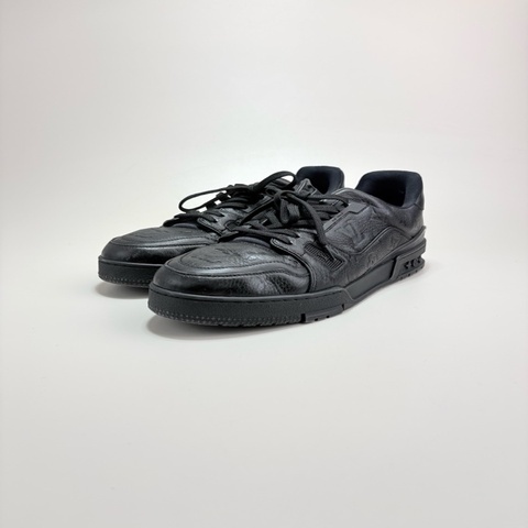 LOUIS VUITTON 路易威登TRAINER黑武士壓紋板鞋