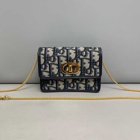 🌷25年新款！Dior 迪奧 老花 Caro 老花鏈條包 迷你