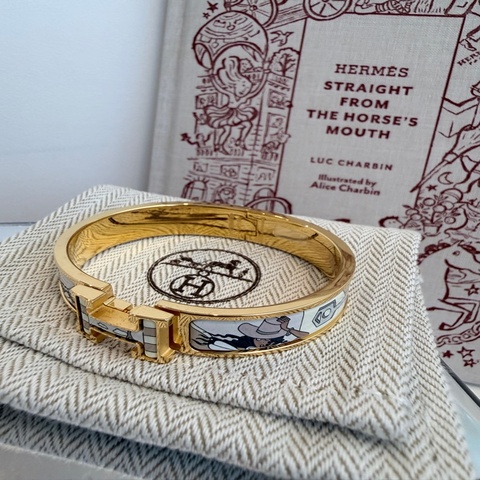 Hermes✨琺瑯繪畫塗鴉手鐲