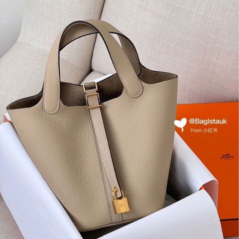 #閒置全膜 #全配🈶購證 愛馬仕風衣灰菜籃子picotin18