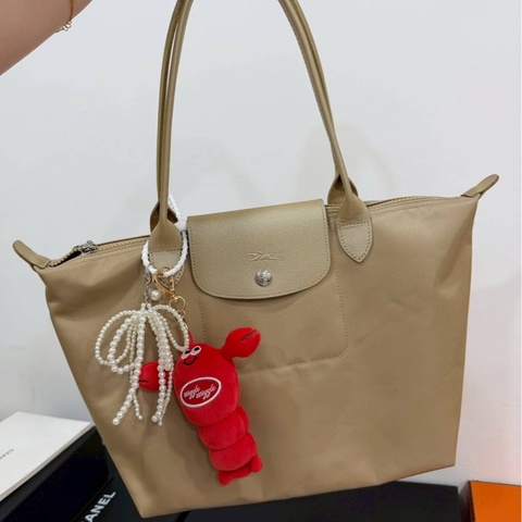longchamp 卡其 水餃包 手提包 斜背包 側背包 肩背包