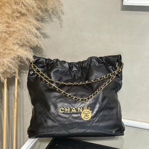 CHANEL 22 Bag - 中號黑金
