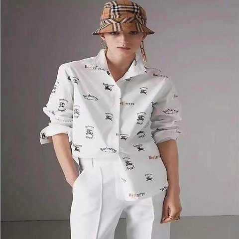 BURBERRY 黑標 字母戰馬彈性襯衫