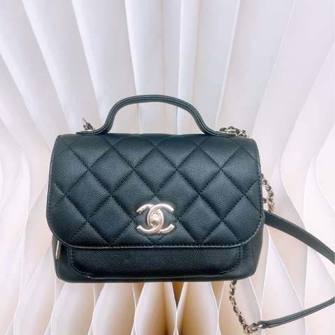 Chanel business affinity 黑色風琴包/郵差包