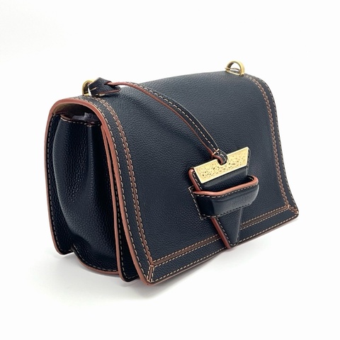 🖤 LOEWE Barcelona 黑色肩背斜背三角包 🖤