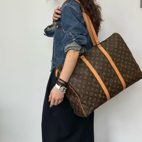 ✈️ 一包搞定通勤、健身包、旅行袋｜LV Monogram Cabas Alto 大容量托特包