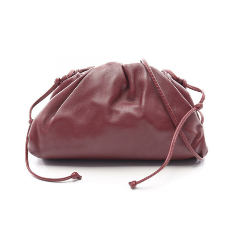 BOTTEGA VENETA 迷你手拿包 585852 波爾多紅皮革 二手 女士