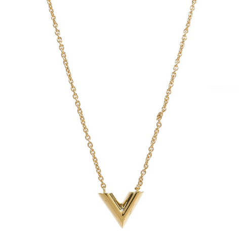LOUIS VUITTON 金屬Essential V Necklace項鍊