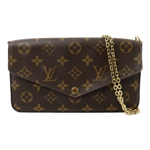 LOUIS VUITTON Monogram Felicie Pochette鏈帶肩背袋
