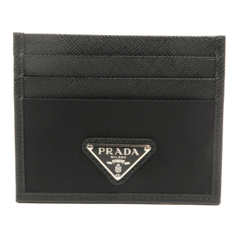 PRADA 尼龍/皮革Re-Nylon & Saffiano Leather Card Holder卡片套