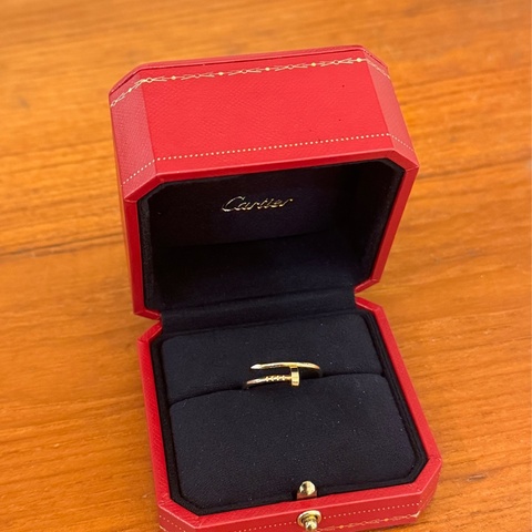 Cartier 18k釘子戒指💍59號