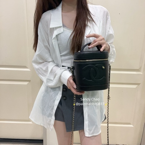 ෆ Chanel Vanity case豎版水桶化妝盒🈶購證