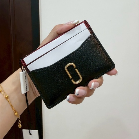 MARC JACOBS MJ 黑金 卡夾 信用卡卡夾 皮夾 卡包 名片夾