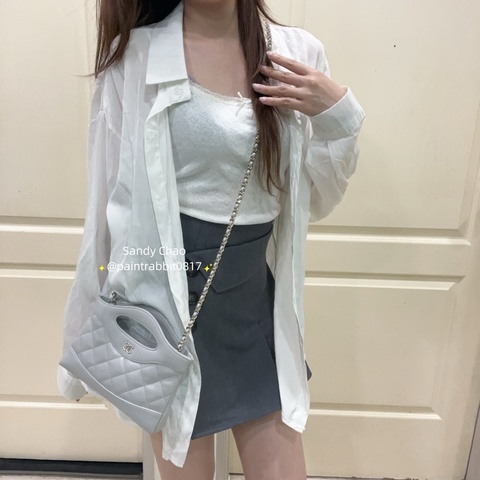 ෆ Chanel 31bag nano灰色🈶購證