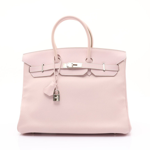 夢幻紫 Swift 牛皮 Birkin 35 柏金包 手提包 口K刻 銀釦【HERMES 愛馬仕】
