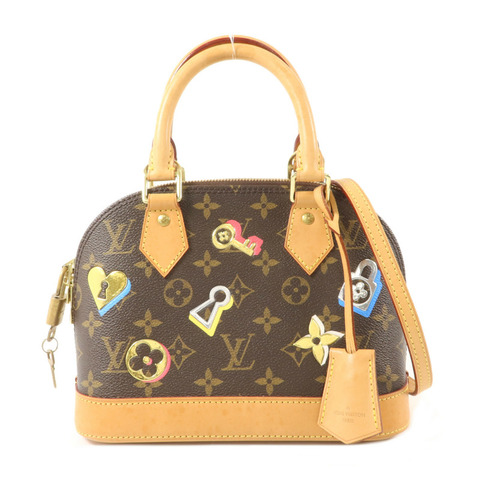 LOUIS VUITTON Monogram Love Lock Alma BB手挽肩背兩用袋
