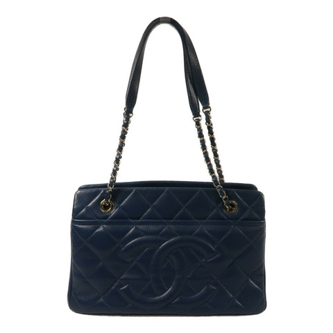 CHANEL 牛皮皮革Timeless CC Tote鏈帶肩背袋