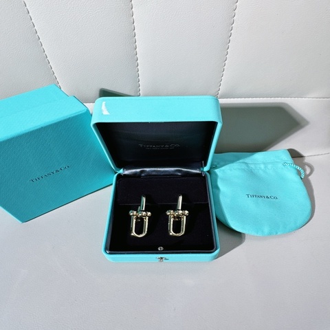 Tiffany蒂芙尼 hardwear系列 18K黃金鍊環耳環，特大號 長4.6cm