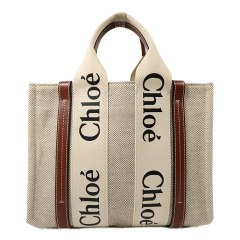 Chloe 帆布Mini Woody手拿包