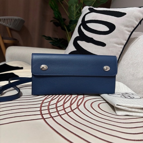 Hermes Snap Wallet Pochette Stamp K