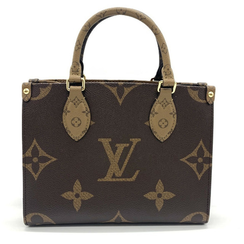 路易威登 OnTheGo PM 手提包 M46373 棕色 Monogram 反面帆布 LOUIS VUITTON