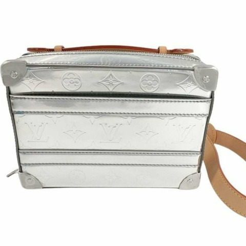 路易威登 (LOUIS VUITTON) 軟手提包 M45885 銀色 Monogram 鏡面男士單肩包