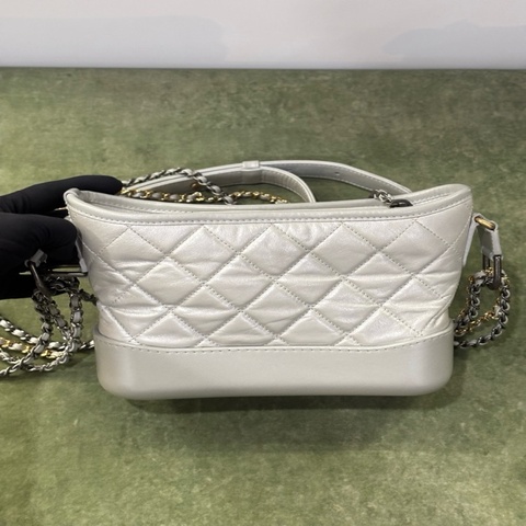 Chanel香奈兒流浪小號 銀色 98新