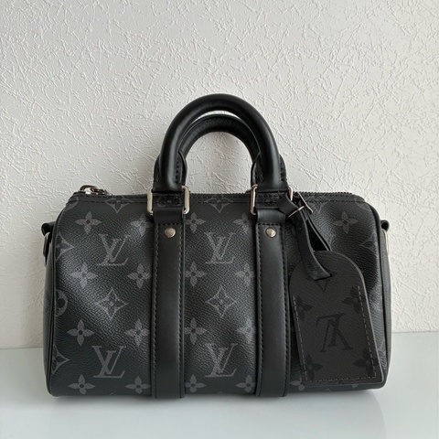 LV黑花紋keepall25