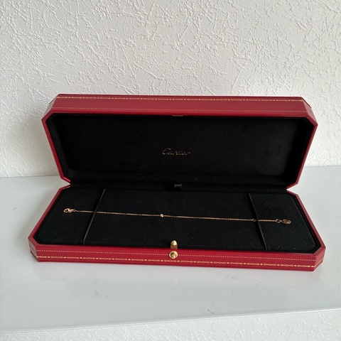 Cartier 18K迷你單鑽手鍊🎀