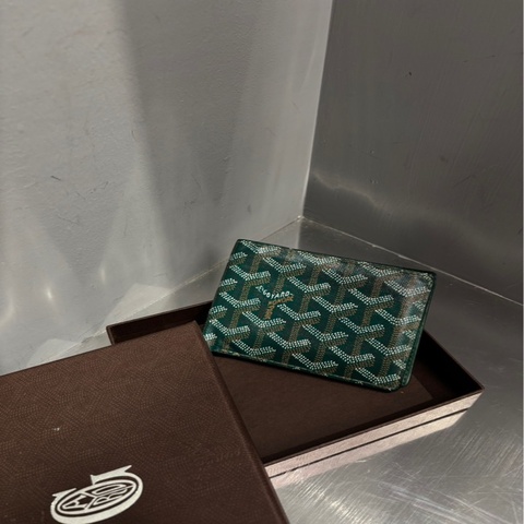 Goyard 綠色八卡短夾錢包 ｜Classic Trend CT精品｜台北東區實體