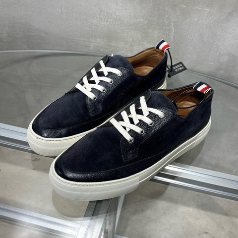 Thom browne/TB 板鞋 藏藍麂皮 尺碼/UK9 43碼