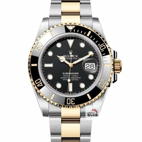 【大眾名錶】ROLEX 勞力士 126613LN 潛航者 2022/10 新款超熱門 陶瓷圈 半金黑水鬼 錶徑41mm 自動上鍊 B1402