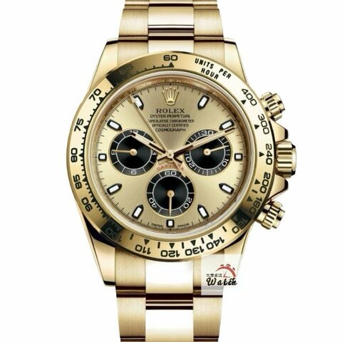 【大眾名錶】Rolex 勞力士 116508 Daytona迪通拿 2019/10卡 18K全金 超夯 全金余文樂 金色面盤 B1404