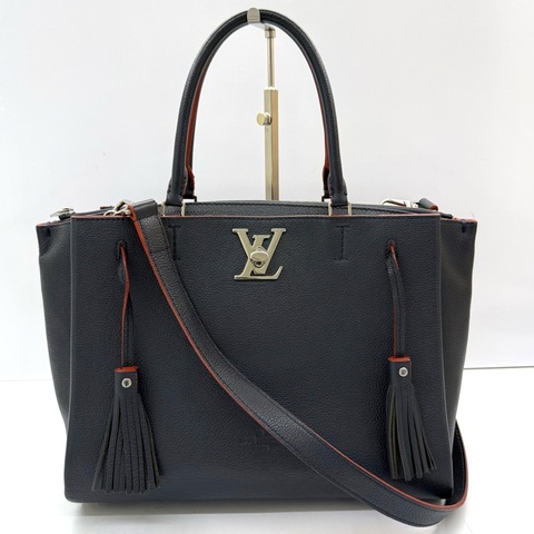 LOUIS VUITTON 路易威登 藍色TAURILLON LOCK ME 手提斜背2way包 M54571