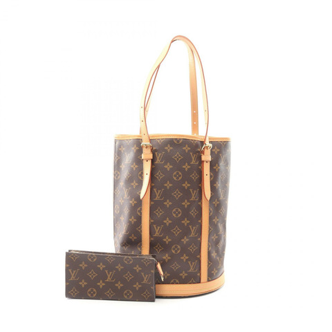 路易威登（LOUIS VUITTON）水桶包 GM 單肩包 M42236 Monogram 帆布皮革棕色二手