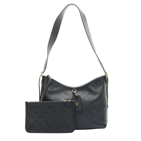 黑色 原花 牛皮 壓紋 CarryAll PM 肩背包【LOUIS VUITTON LV 路易威登】 M46288