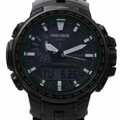 卡西歐 PRO TREK PRW-S6100Y-1JF 黑色樹脂/不鏽鋼男士手錶