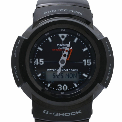 卡西歐 G-SHOCK 全金屬 AW-500 系列 AWM-500-1AJF 黑色不銹鋼男士手錶