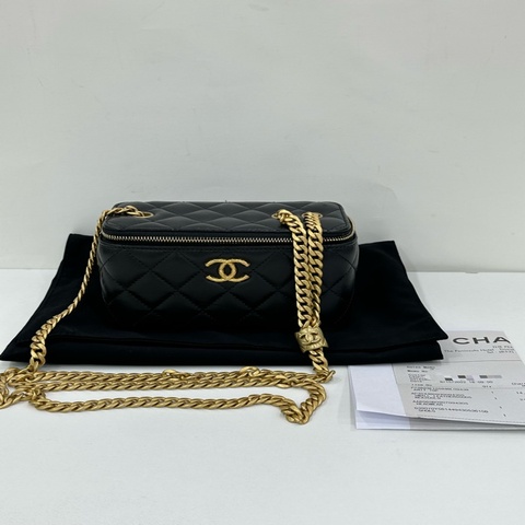 Chanel 香奈兒/Chanel 23b 小金柱盒子包 晶片 copy購證