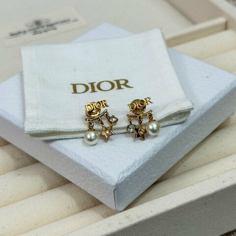 🏷️Dior 迪奧．Dio(r)evolution 珍珠星星水鑽耳環