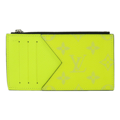 LOUIS VUITTON Monogram Taigarama Coin Card Holder卡片套