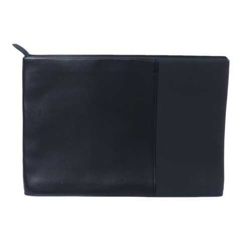 HERMES Togo皮革/Evergrain皮革Manhattan Duo 35手提包Noir