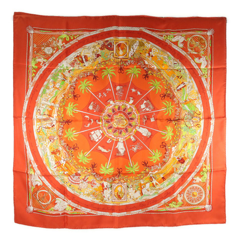 HERMES 絲質Scarf 90x90cm絲巾