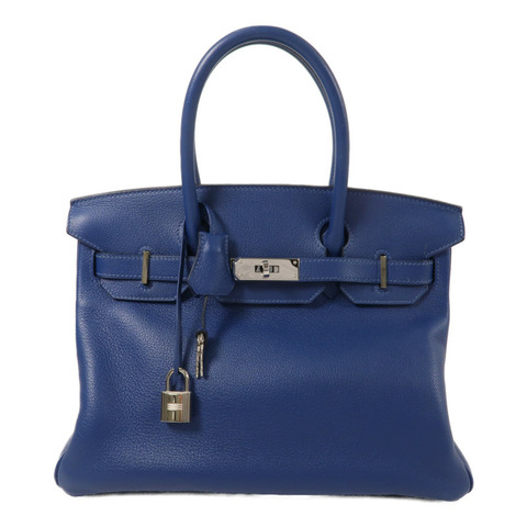 HERMES Novillo皮革Birkin 30手挽袋Deep Bleu