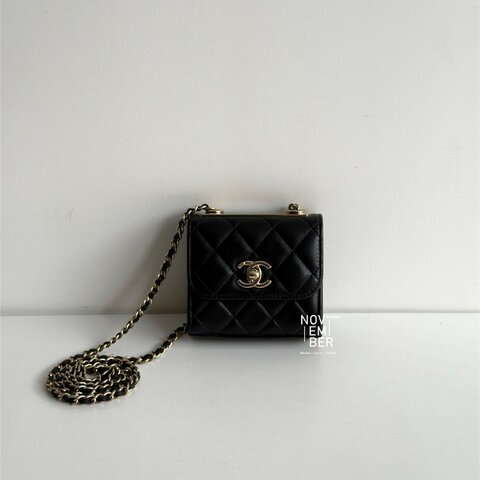 99新🆕 Chanel 香奈兒 Mini Trendy 黑色金釦