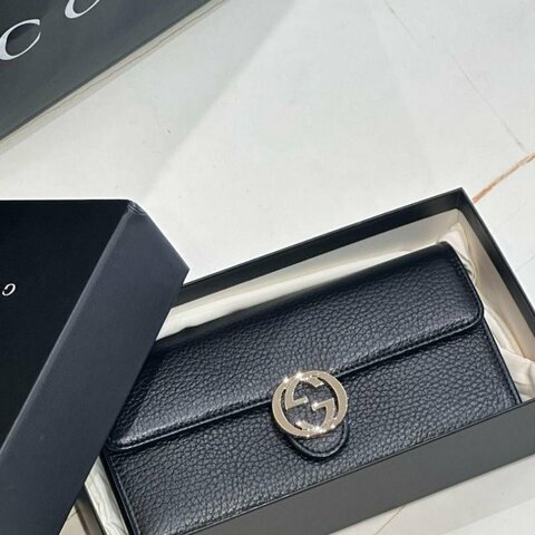 GUCCI INTER LOCK翻蓋長夾