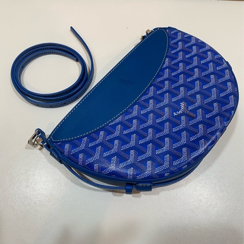 Goyard 藍色燕子包 半月包Hirondelle